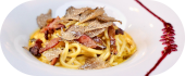 Pici alla Carbonara con Tartufo Fresco